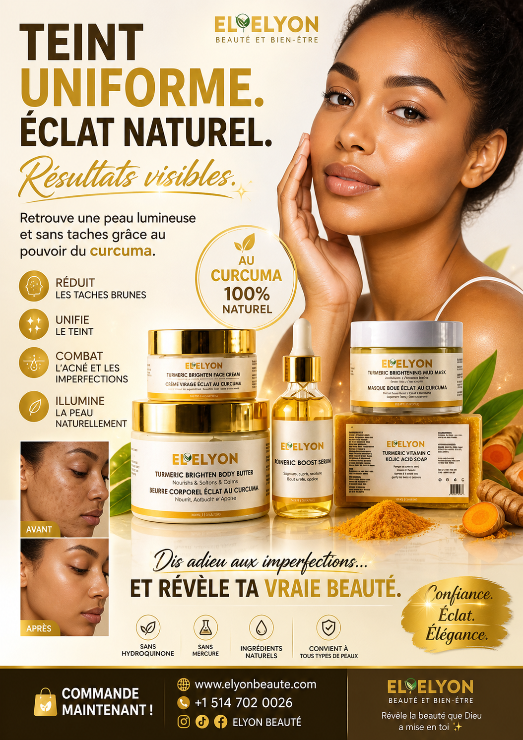 Gamme Curcuma – Éclat & Vitalité pour votre peau