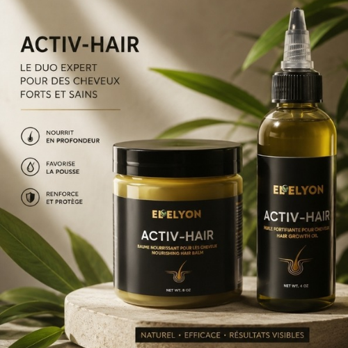 DUO ACTIV-HAIR – Huile + Baume Nourrissant