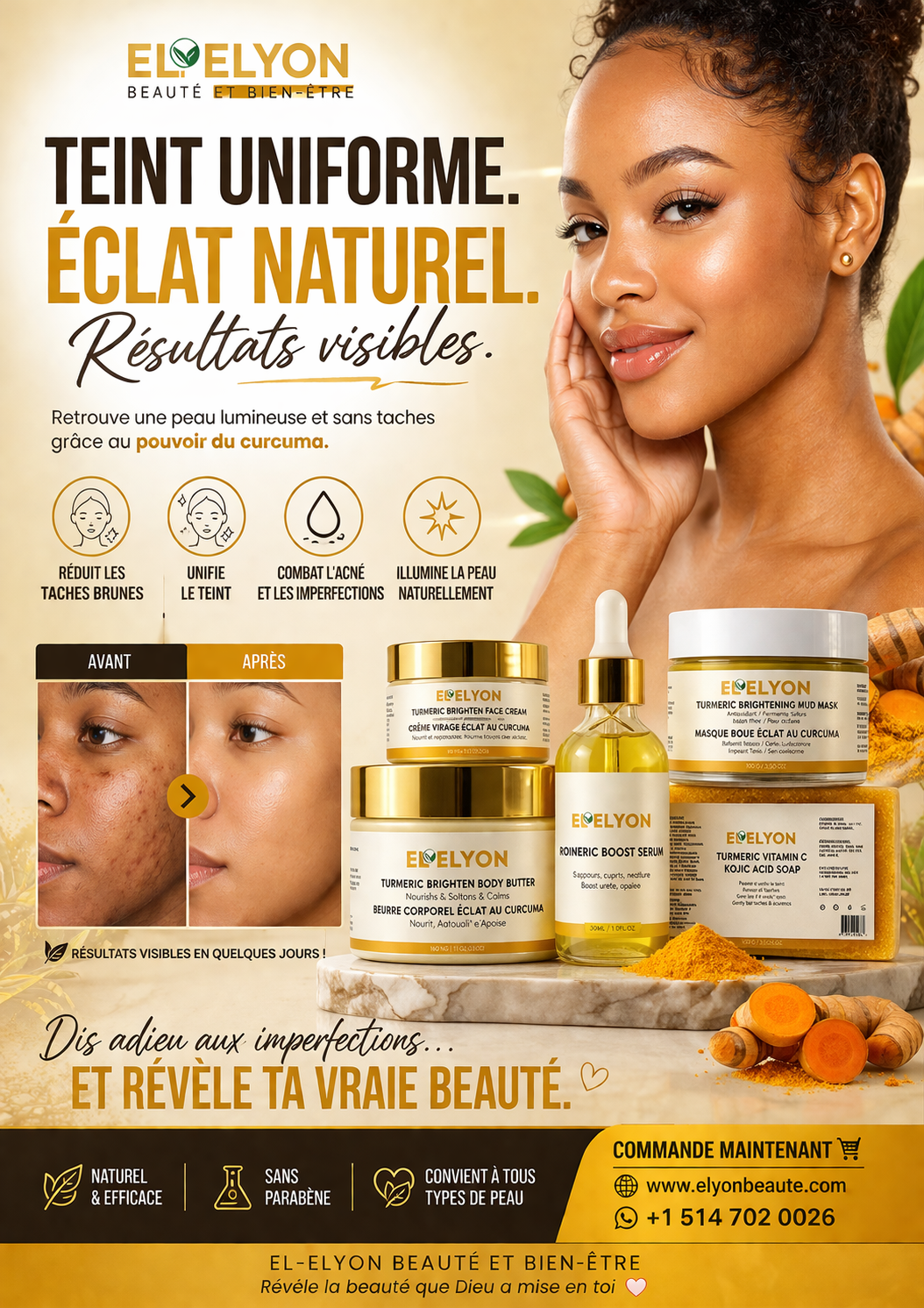 Gamme Curcuma – Éclat & Vitalité pour votre peau