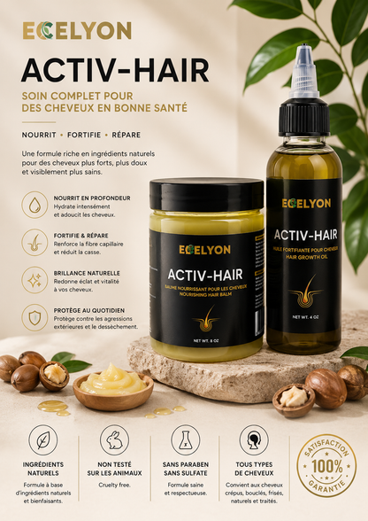 ACTIV-HAIR Baume Nourrissant, Fortifiant & Réparateur